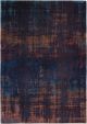 Louis de Poortere Atlantic Venetian Dust vloerkleed in Sunset Blue - modern design, gemêleerd blauw/bruin, jacquard platgeweven, wasbaar